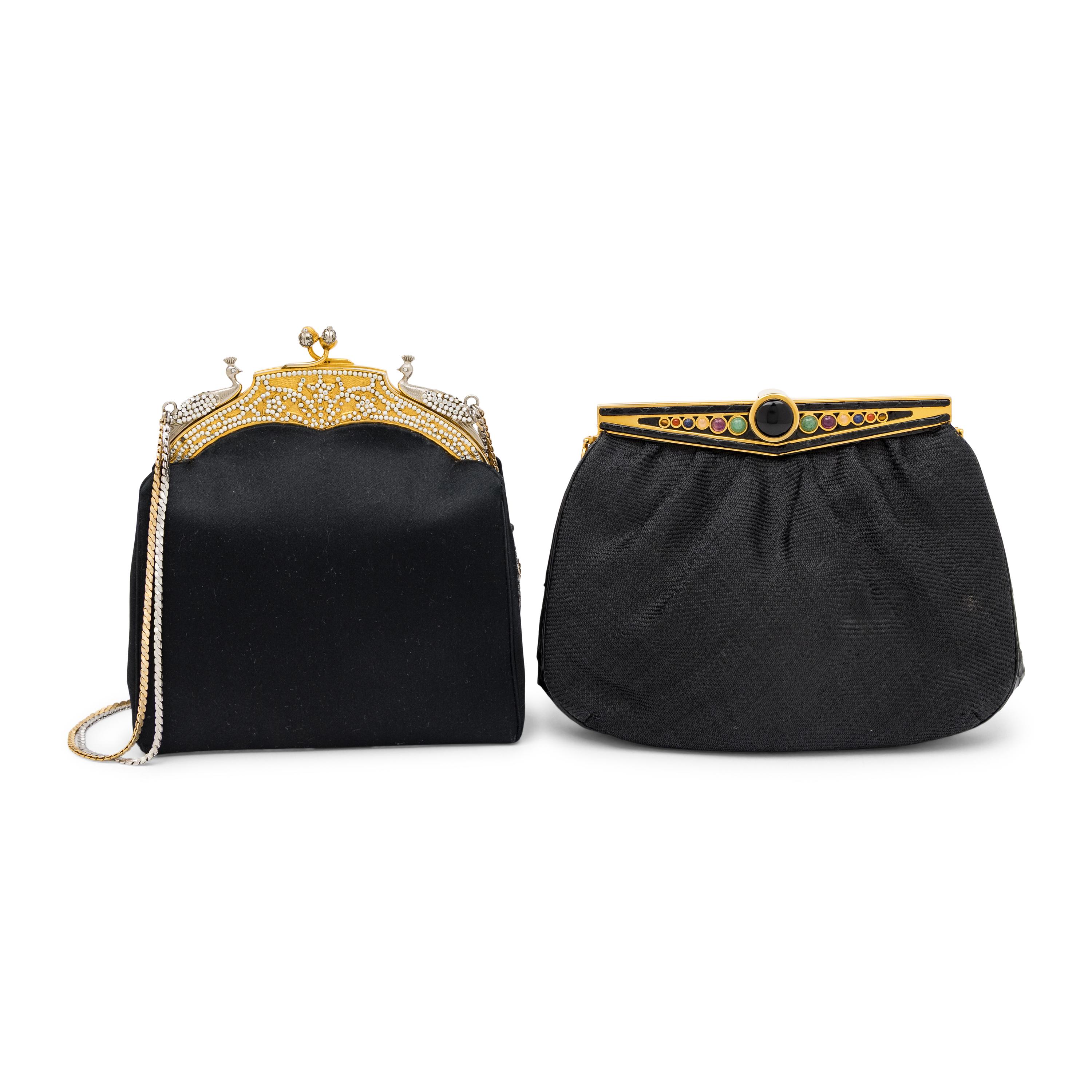 Judith Leiber, Two Black Evening Bags