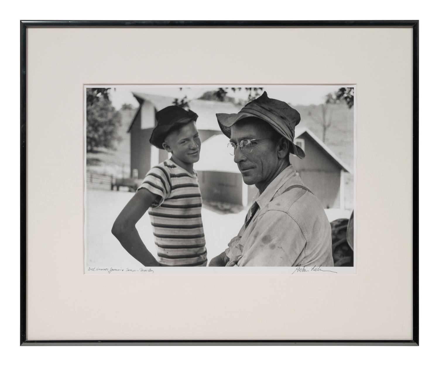 A group of five photographs from the Farm Families Project