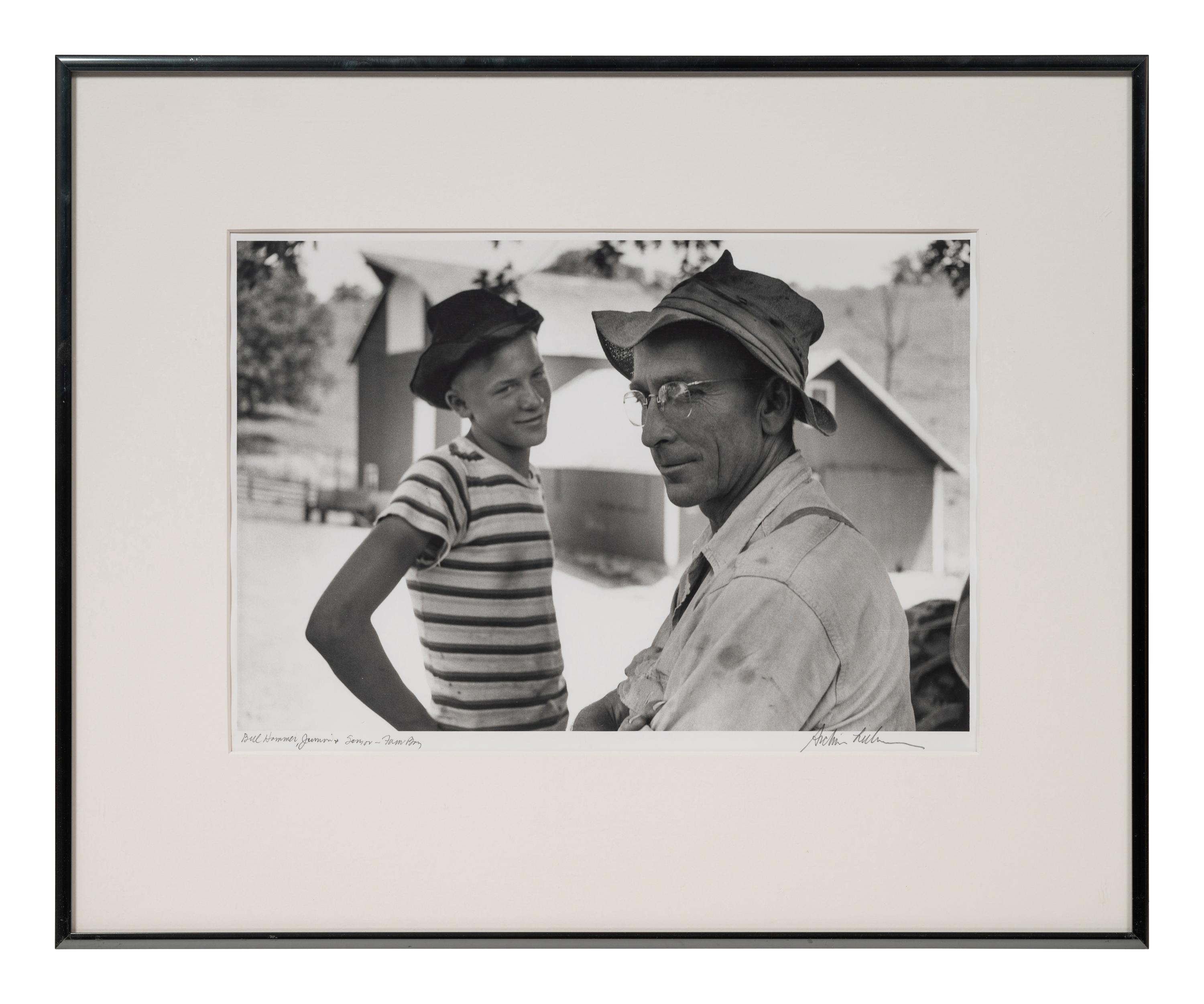 A group of five photographs from the Farm Families Project