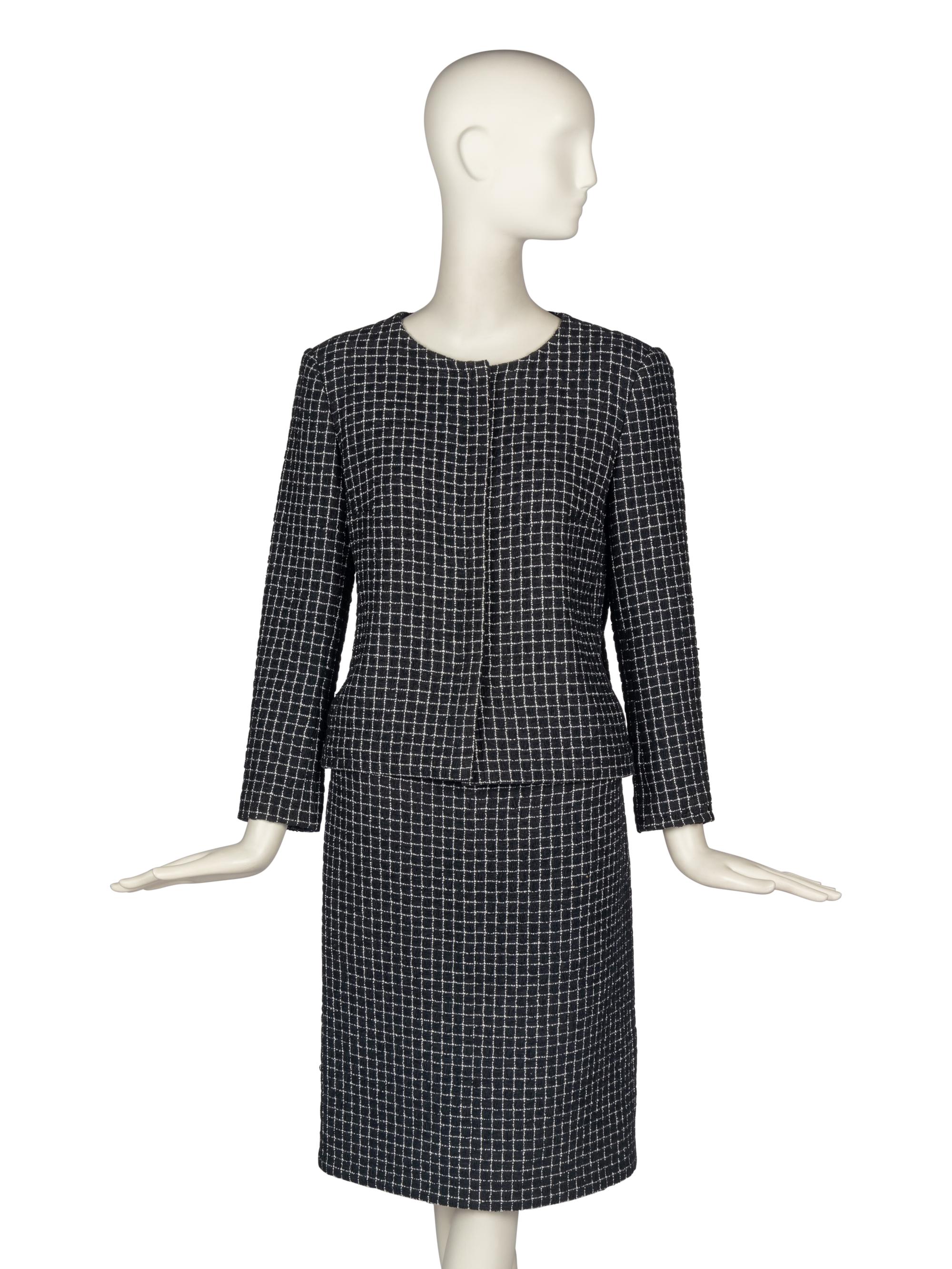 Chanel Black Skirt Suit