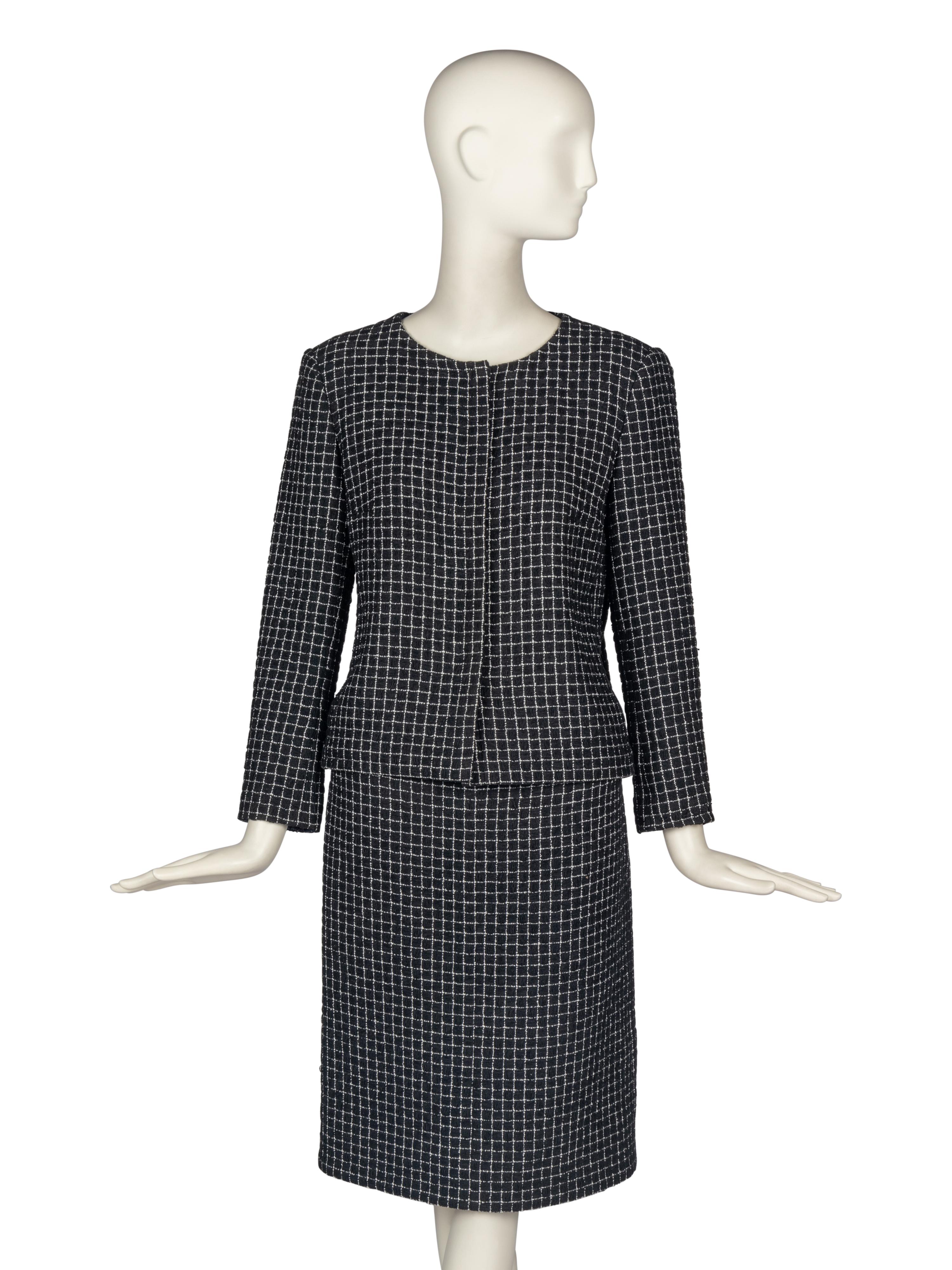 Chanel Black Skirt Suit