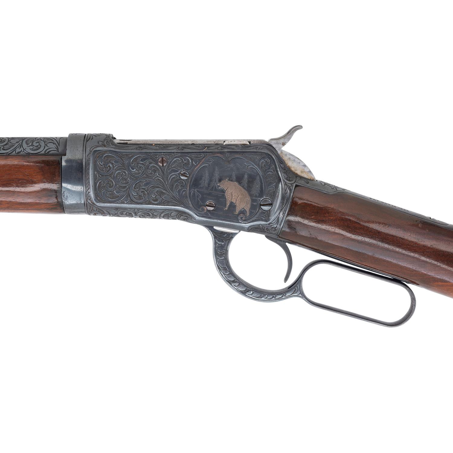 ** Aftermarket Engraved Winchester Model 1892 Rifle