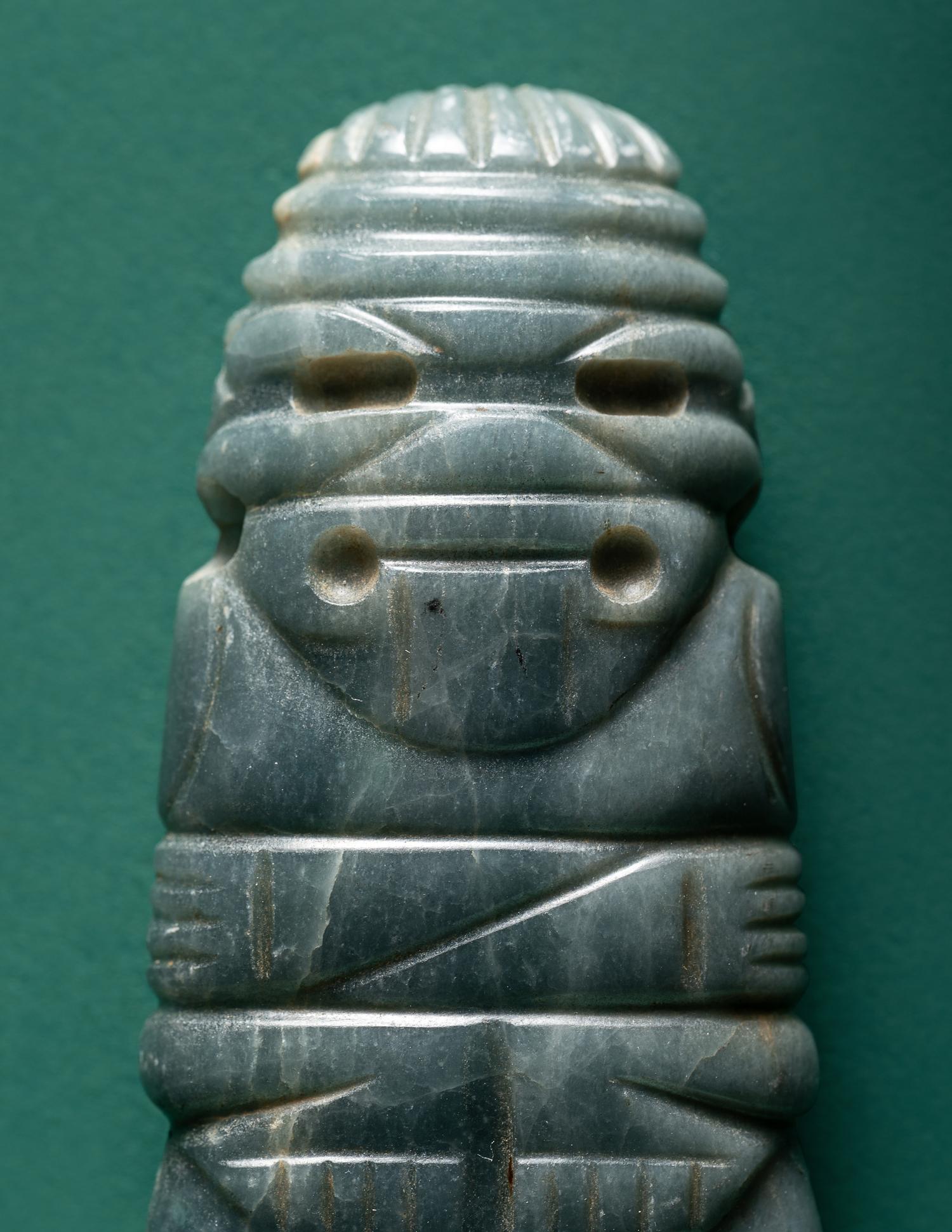 A Costa Rican Jade Axe God Pendant