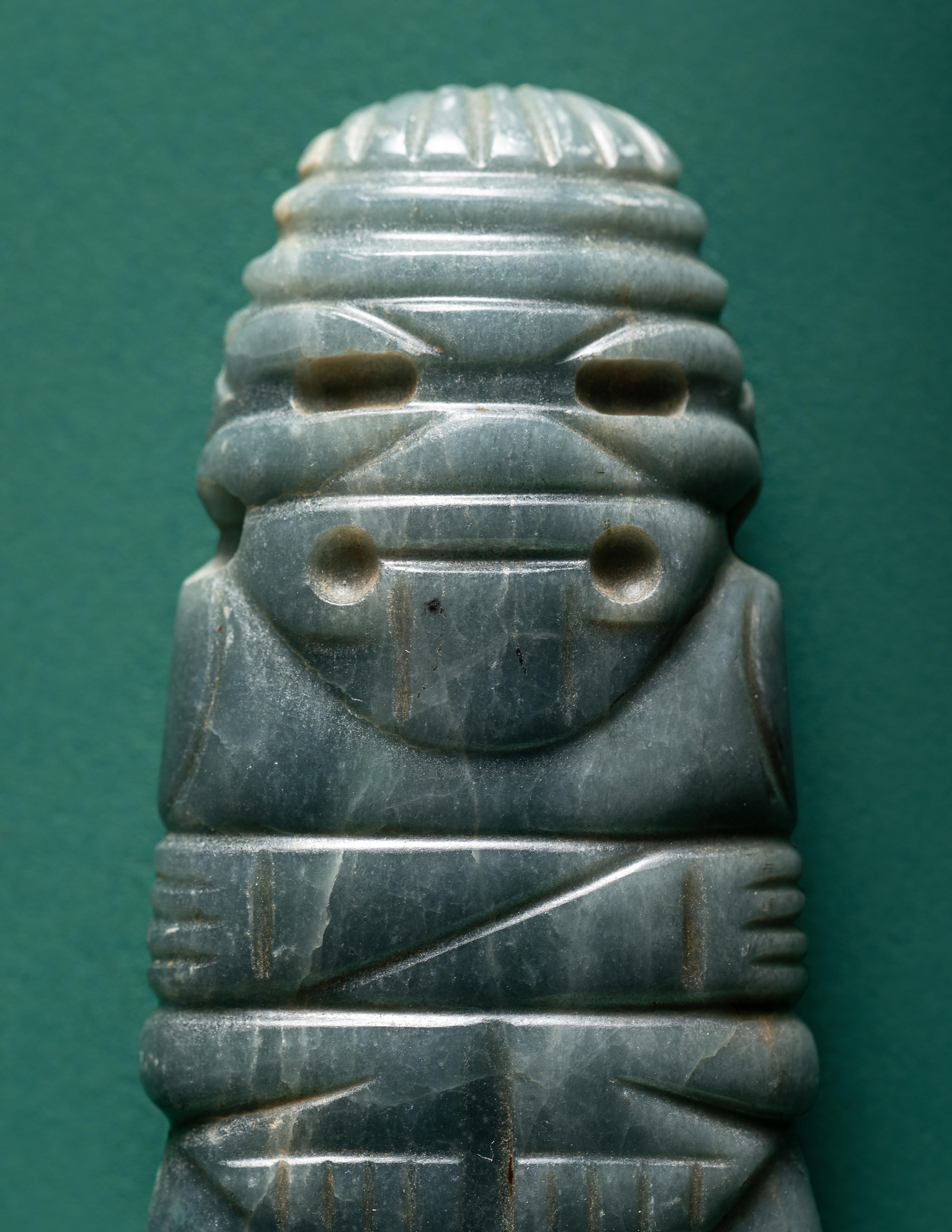 A Costa Rican Jade Axe God Pendant