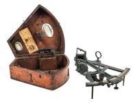 An English Brass Sextant Radius 9 inches. — LONDON, 19TH CENTURY