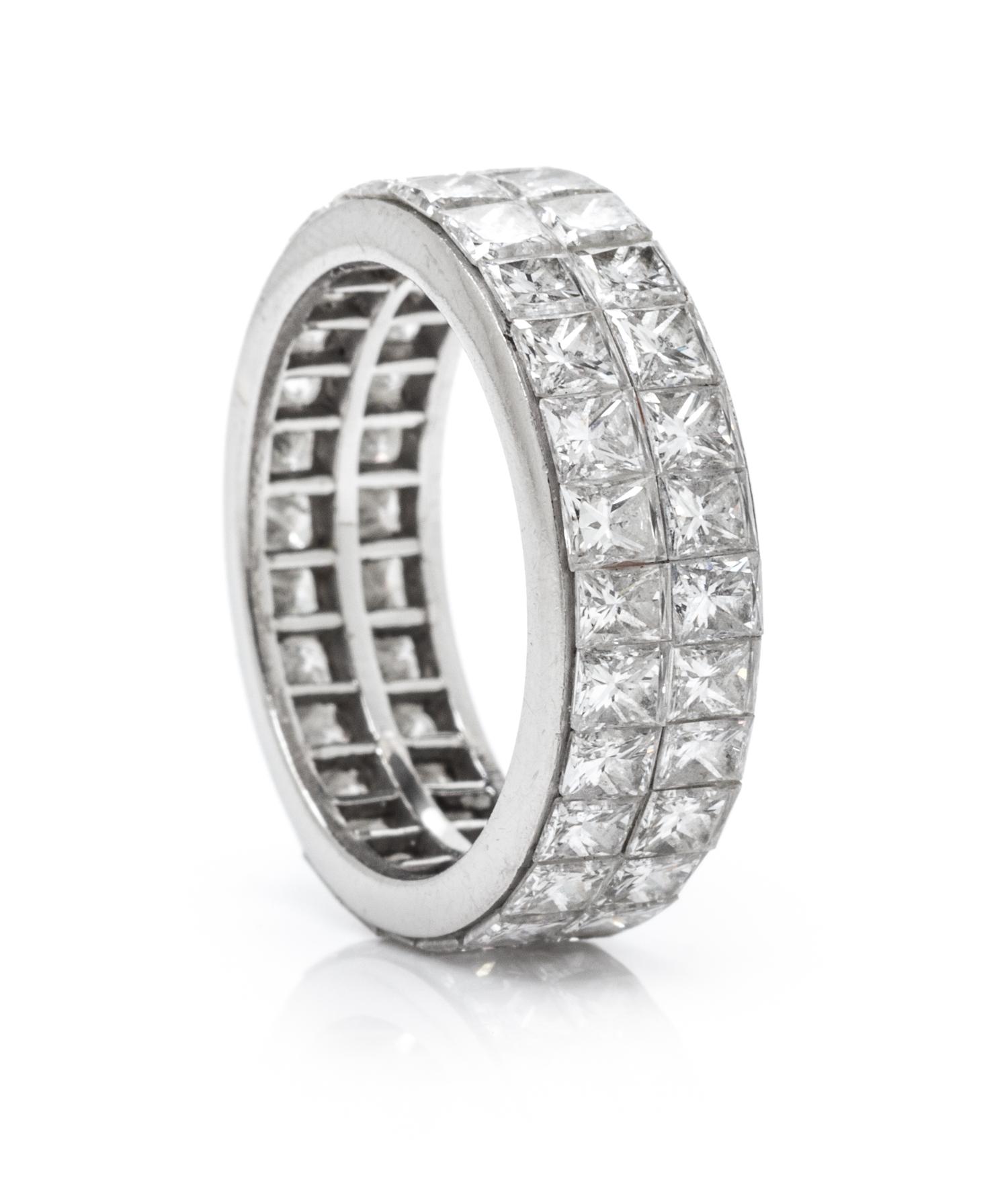 A Platinum and Diamond Eternity Band, 5.60 dwts.