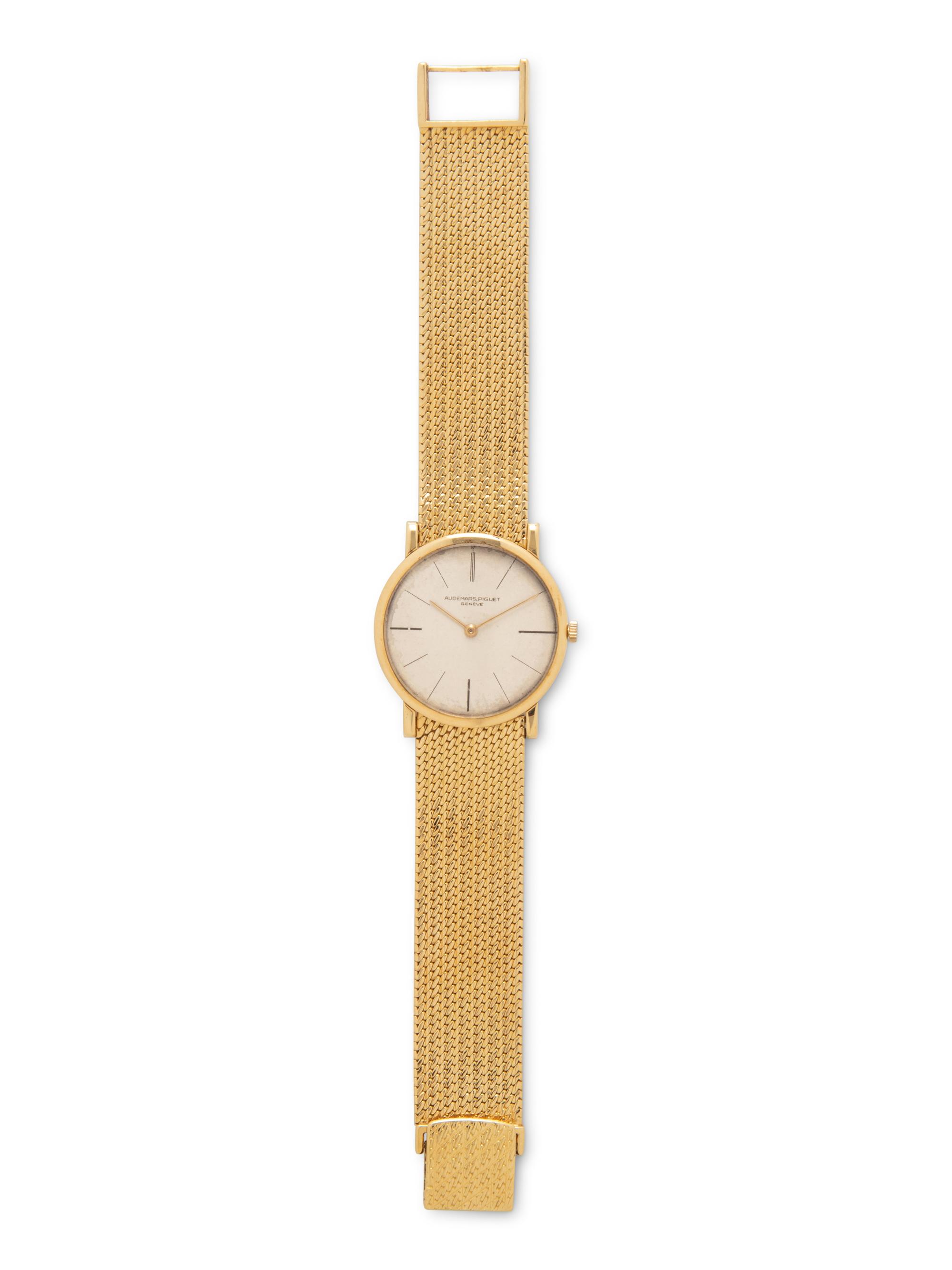 AUDEMARS PIGUET, 18K YELLOW GOLD WATCH