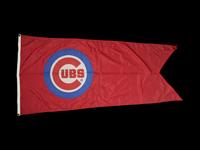 A Chicago Cubs Flag Flown at Wrigley Field