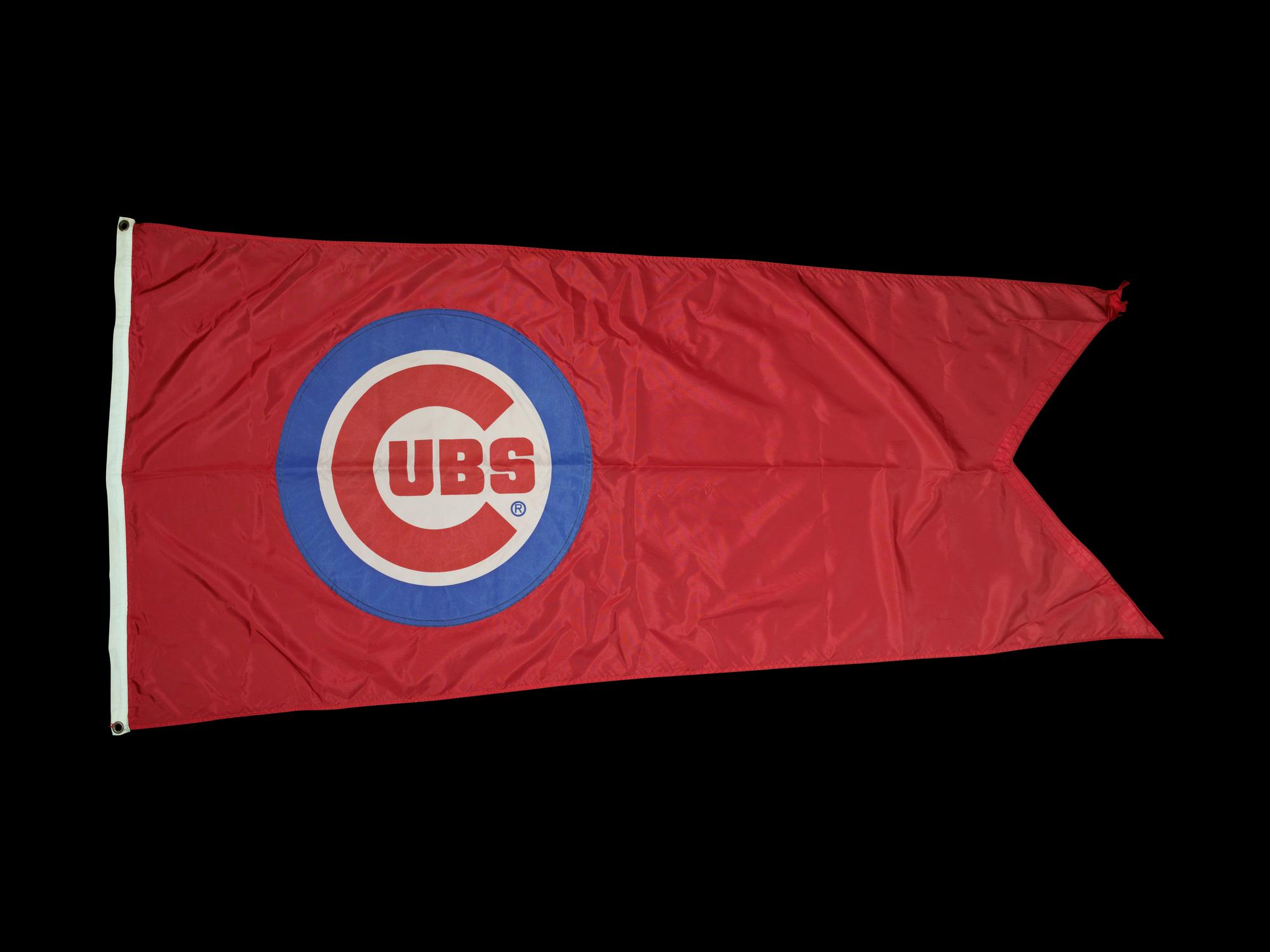 A Chicago Cubs Flag Flown at Wrigley Field