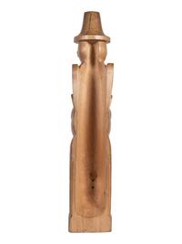 Carved Cedar Totem, with Copper Highlights