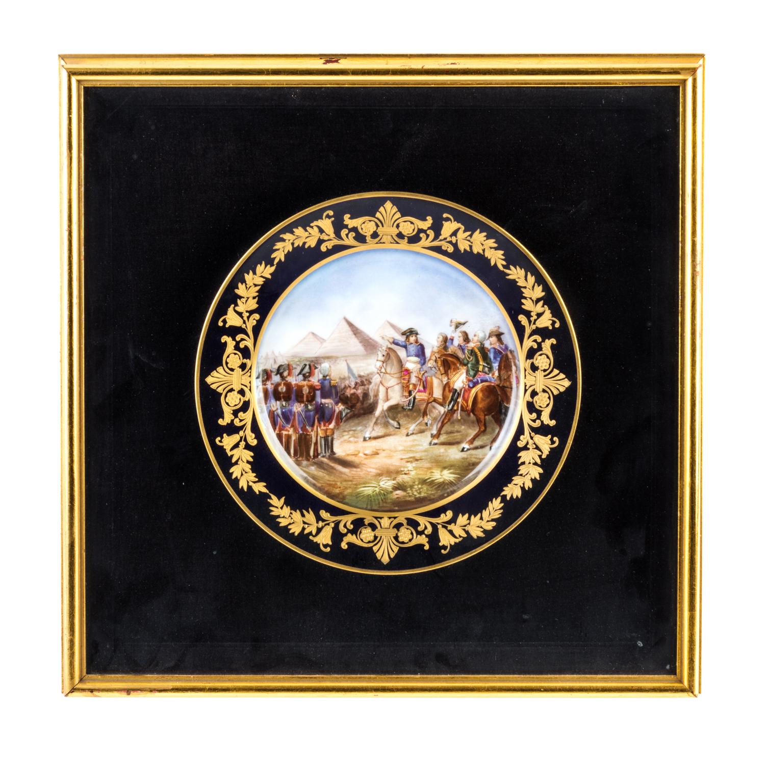 A Group of Three Sevres Napoleonic Plates Diameter of each 9 1/8 inches. — SECOND HALF 19TH CENTURY