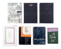 VIDAL, Gore (1925-2012). A group of 7 works by Vidal, MOST FIRST AND LIMITED EDITIONS, MANY SIGNED, comprising: