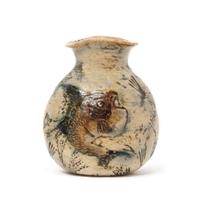A Martin Brothers Miniature Stoneware Vase Height 2 1/2 inches. — LATE 19TH CENTURY