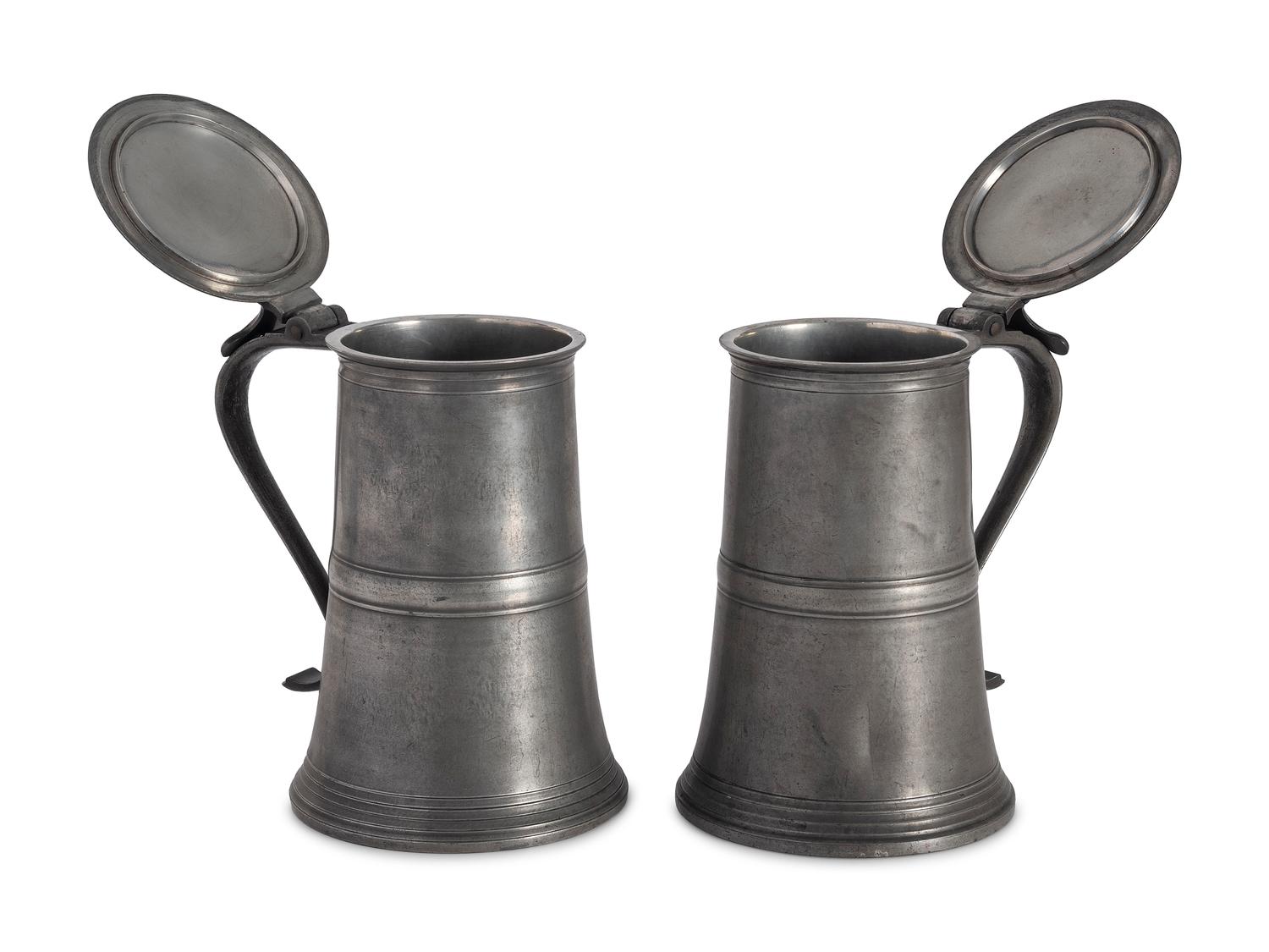 Three English Pewter Table Articles