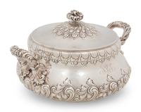 An American Silver Serving Dish and Cover