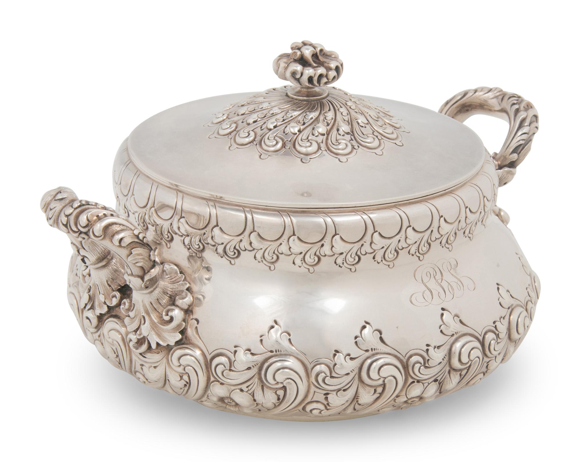 An American Silver Serving Dish and Cover