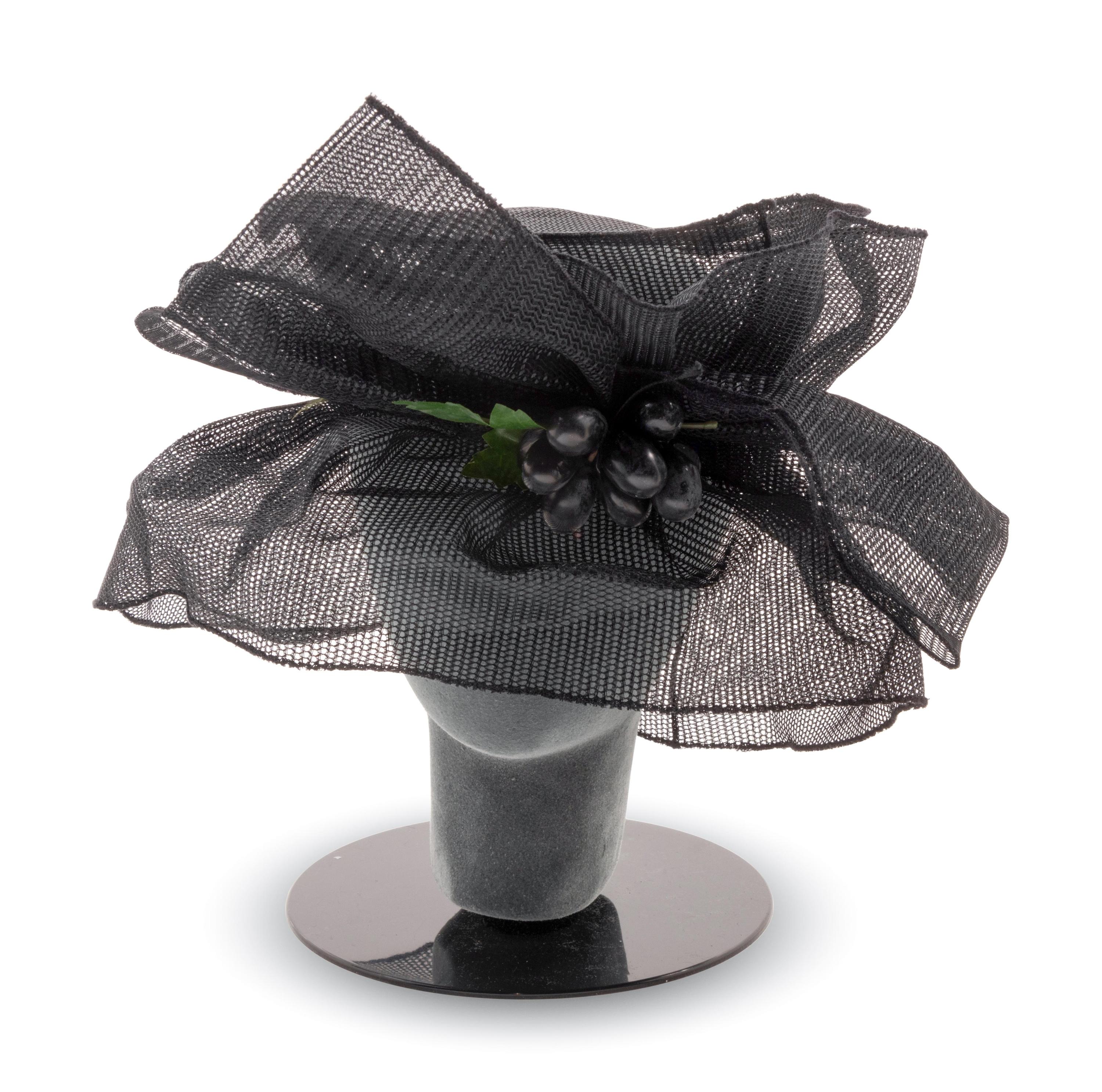 Two Pierre Cardin Hats, One Amy Downs Hat, and One Emanuel Ungaro Headband, 1960-90s