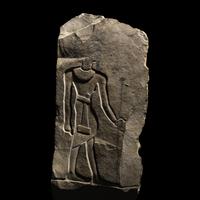 An Egyptian Limestone Sculptor's Trial-Piece
