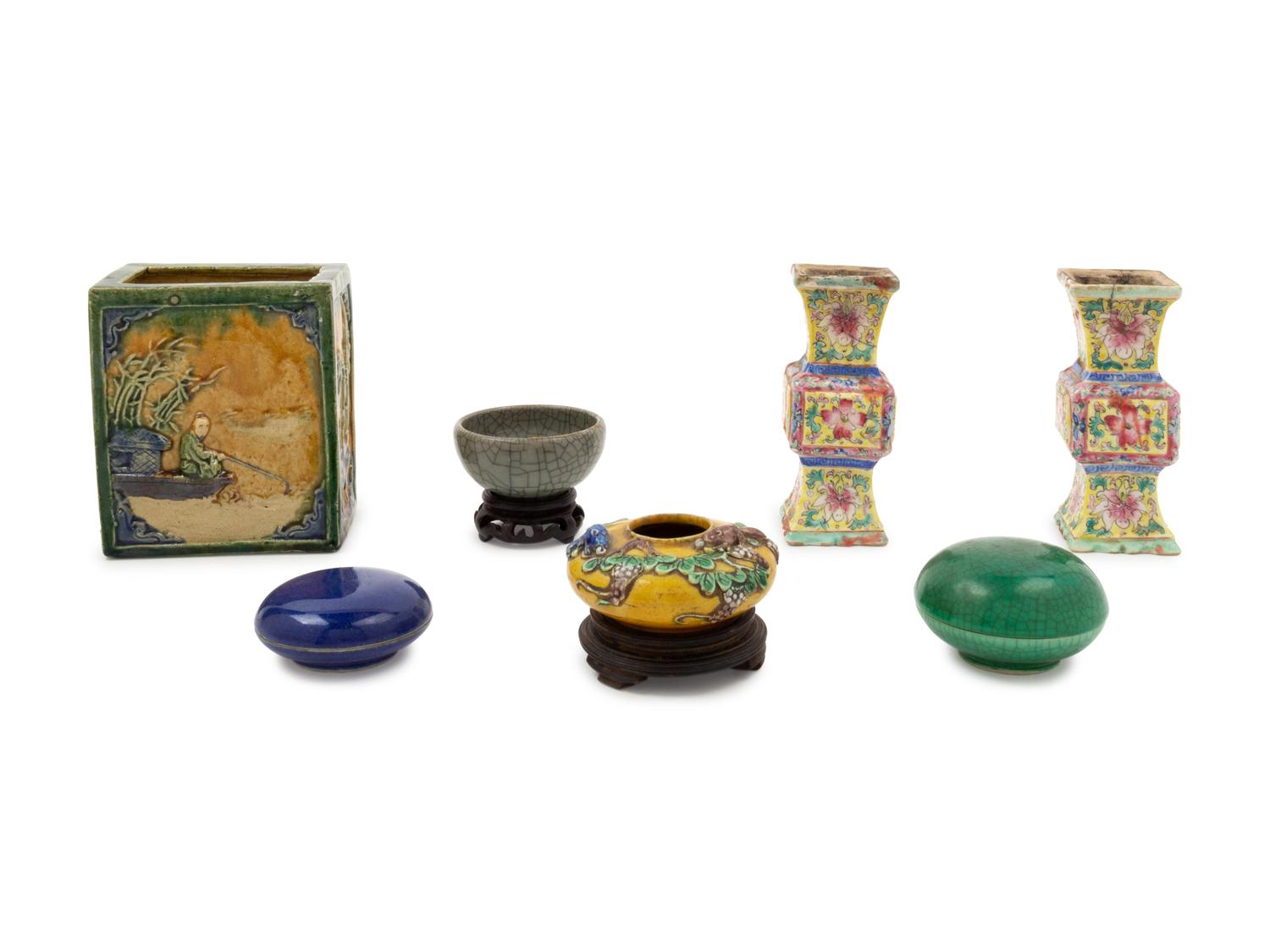 Seven Chinese Porcelain Articles