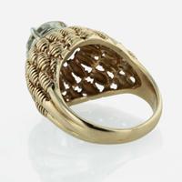 A 14K Gold and Diamond Ring 2.27 Carat Round Brilliant Diamond, GIA Certified