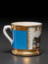 A Coal Dealer's Porcelain Occupational Shaving Mug