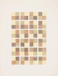 Serial System Using Lines and Color (set of five screenprints with cover sheet)