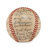 A 1946 Cincinnati Reds Team Signed Autograph Baseball