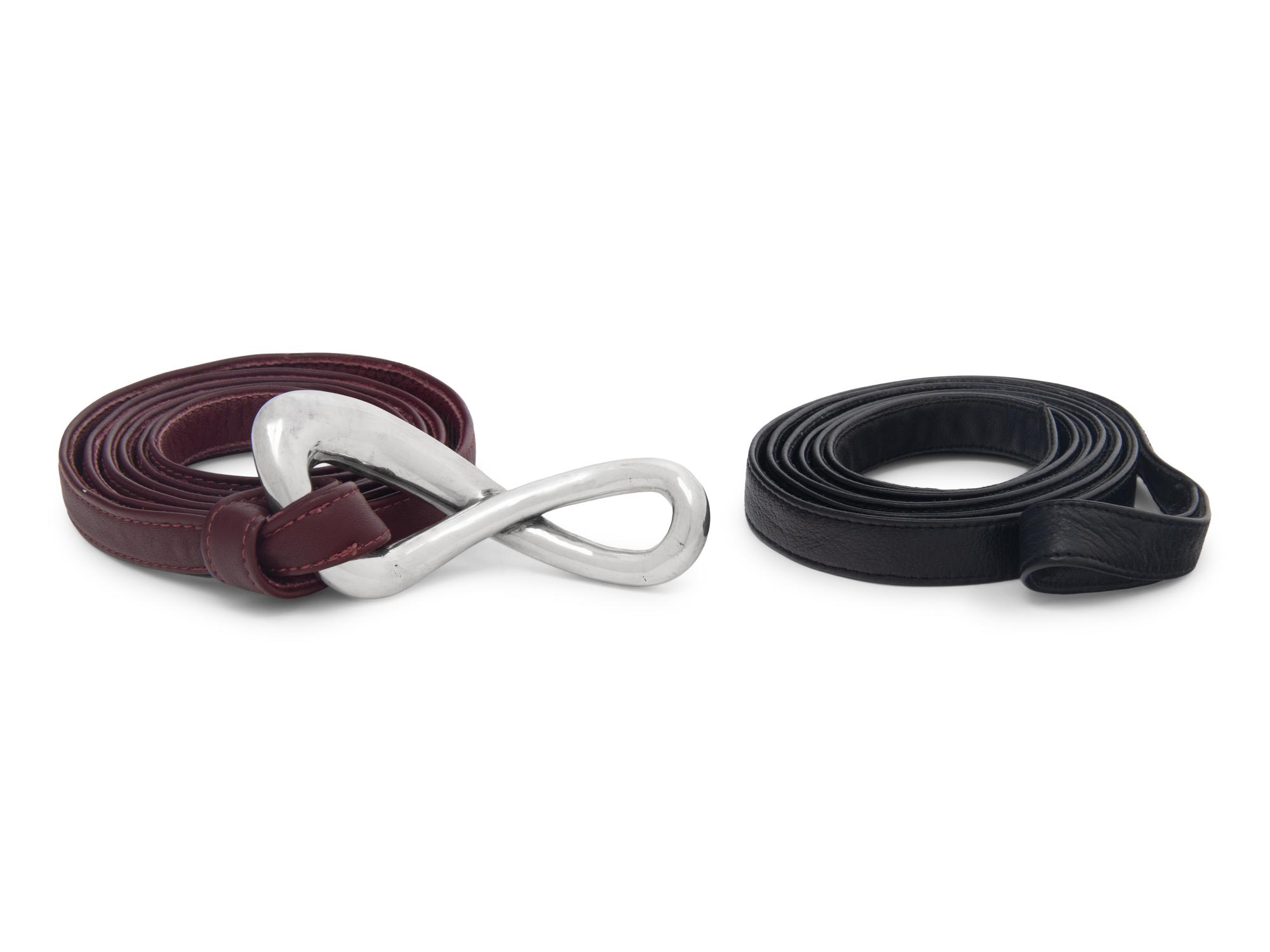 Elsa Peretti Infinity Loop Buckle & Leather Belts