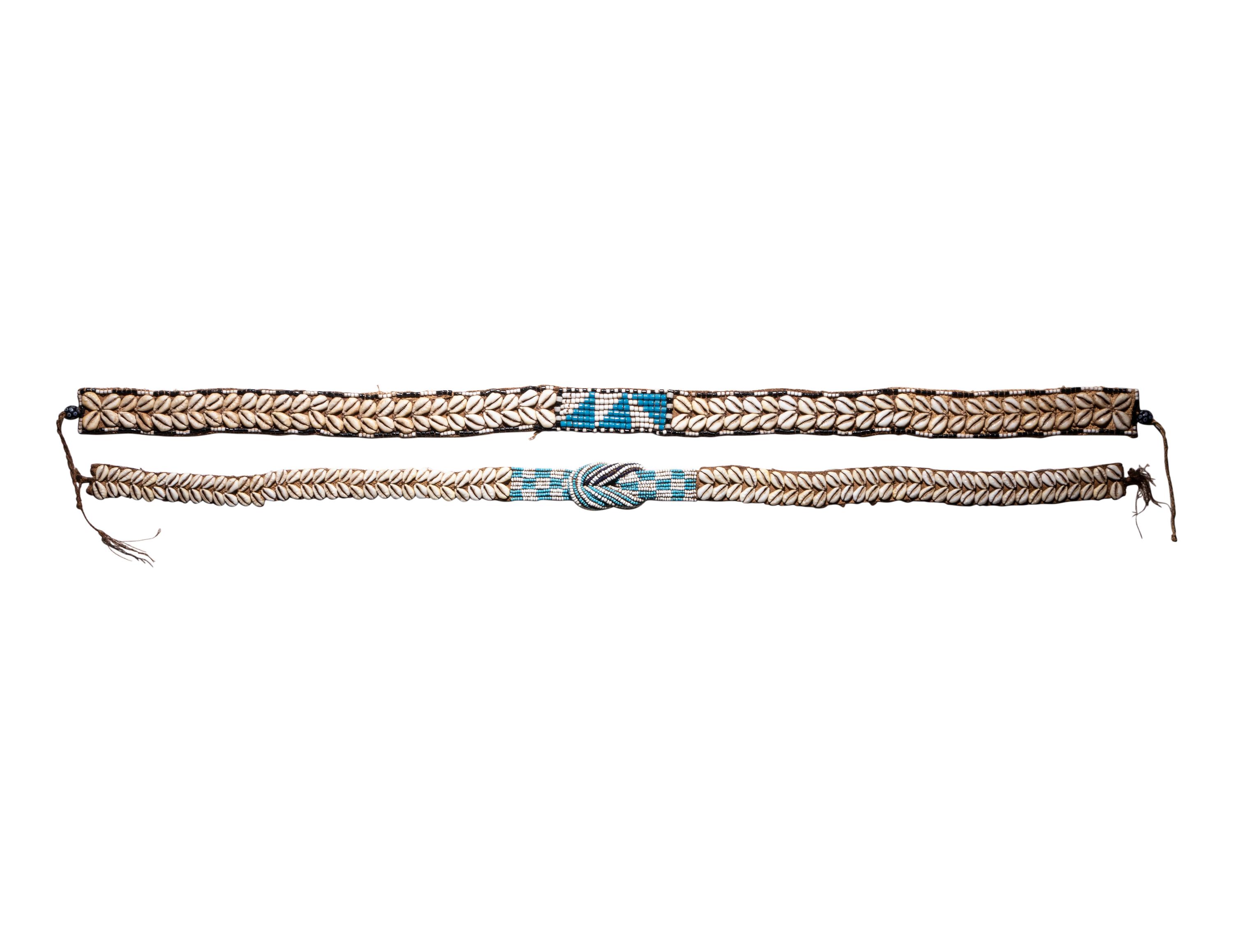 A Group of Four Amazonian Shell Belts or Headdresses