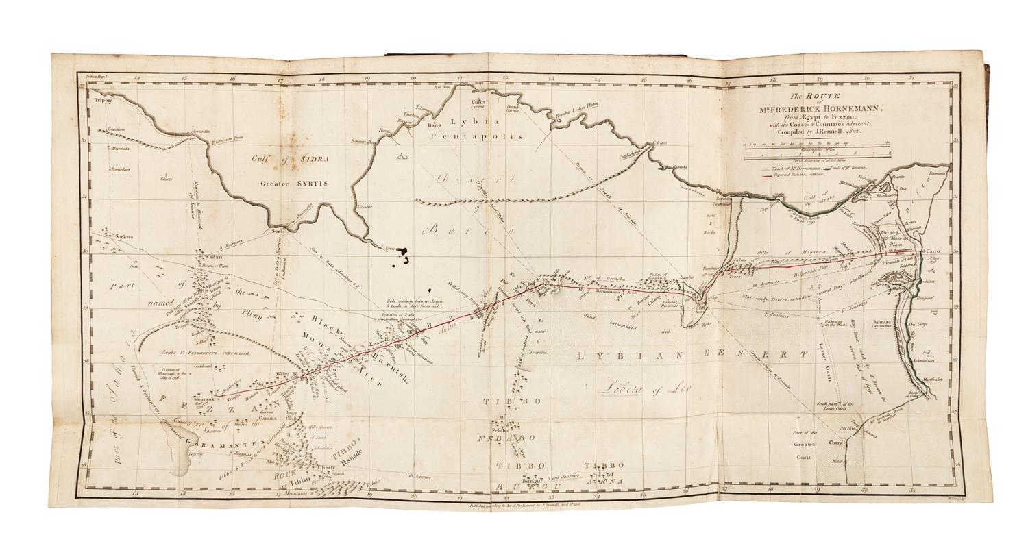 HORNEMANN, Friedrich Konrad (1771-1801). The Journal of Frederick Hornemann's Travels, from Cairo to Mourzouk… In the Years 1797-8. Lon