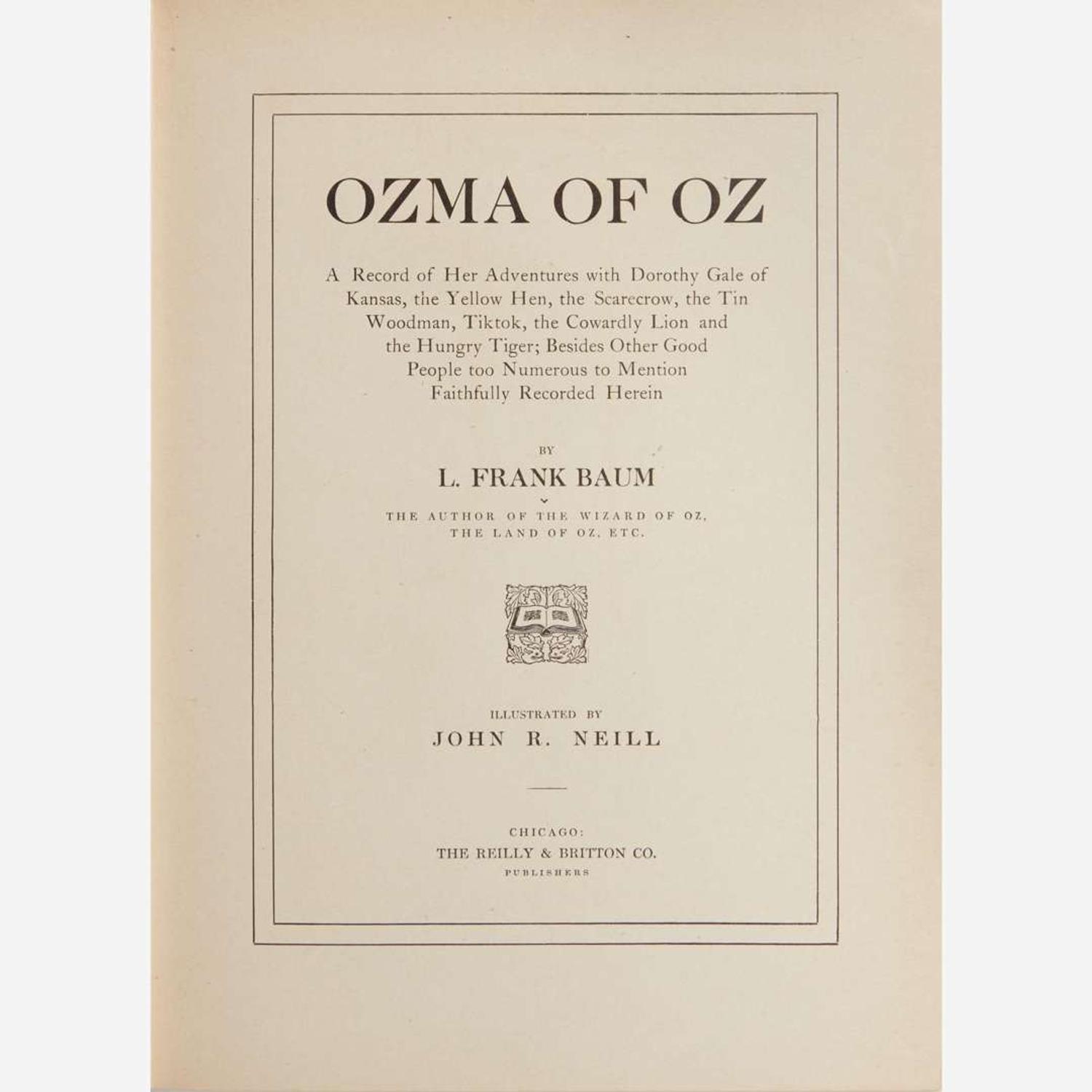 [Children's & Illustrated] Baum, L. Frank Ozma of Oz