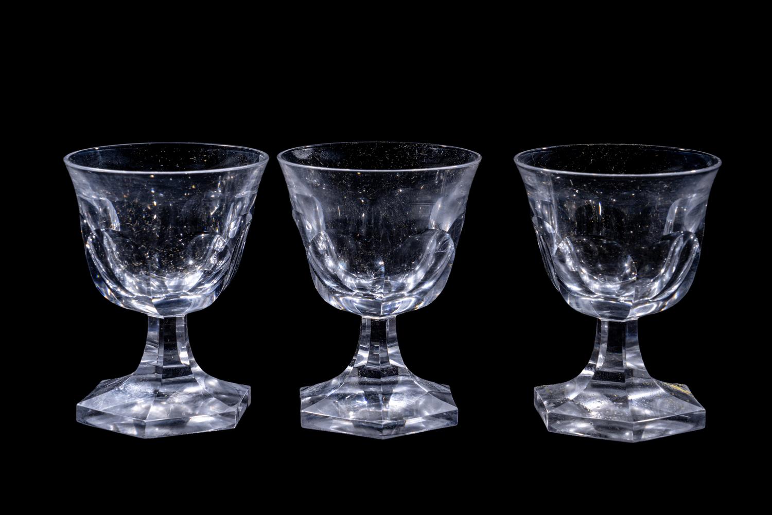 A Cut Glass Stemware Service