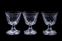 A Cut Glass Stemware Service