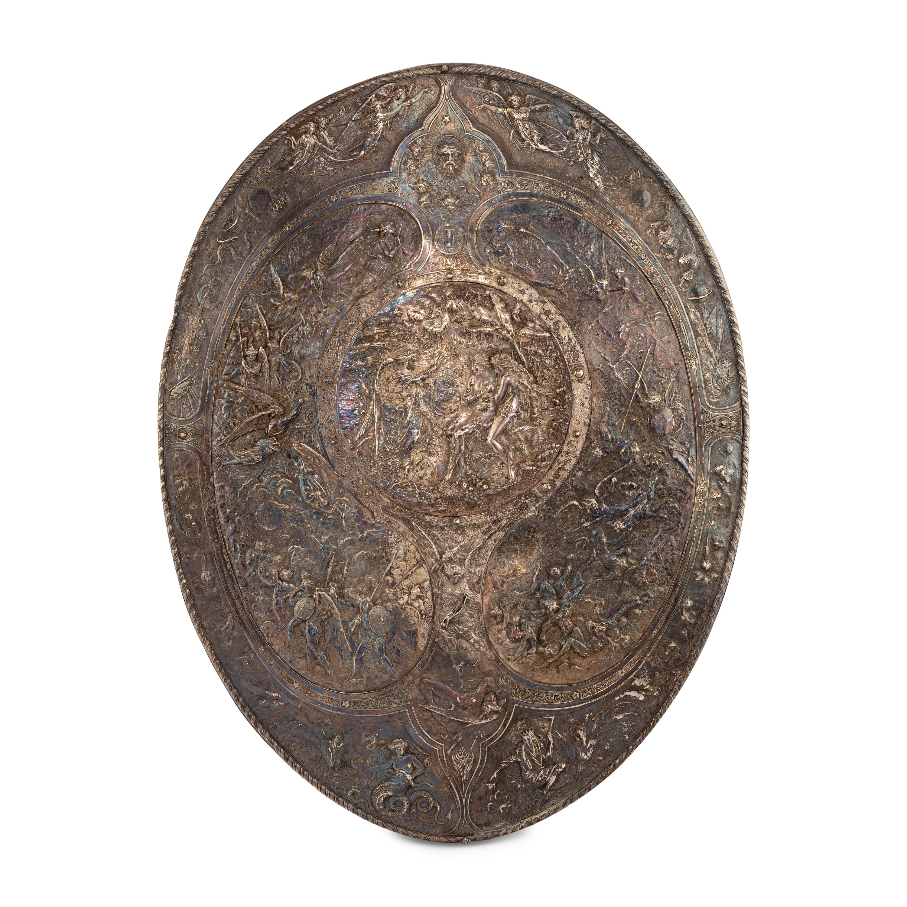 An Elkington and Co. Electroplate Model of The Milton Shield