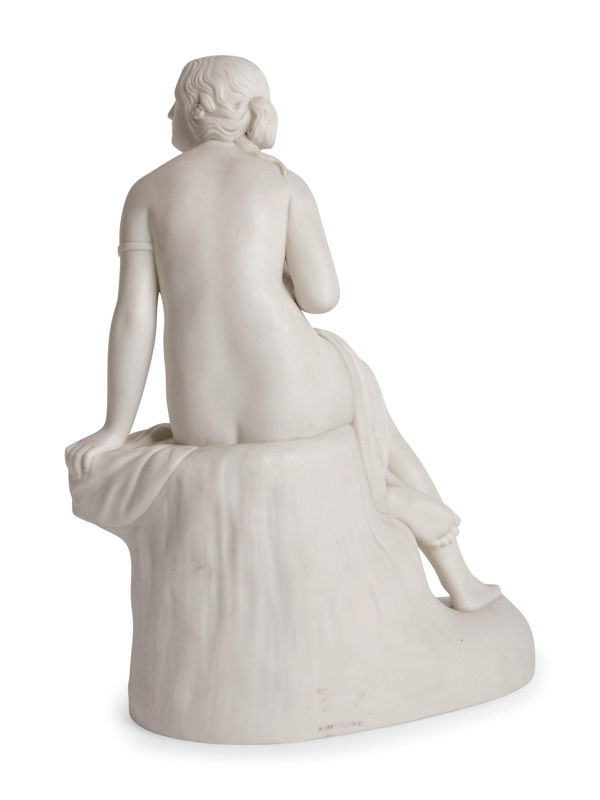 A Copeland Parianware Figure of Seated Venus