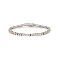WHITE GOLD AND DIAMOND LINE BRACELET