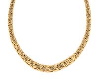 TIFFANY & CO., YELLOW GOLD NECKLACE