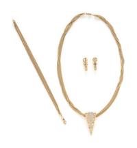 YELLOW GOLD AND DIAMOND JEWELRY SUITE