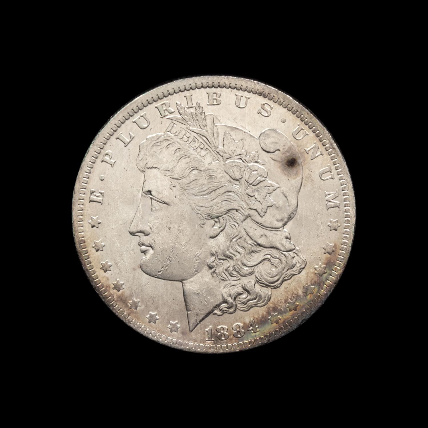 An 1884-O Morgan $1 Coin