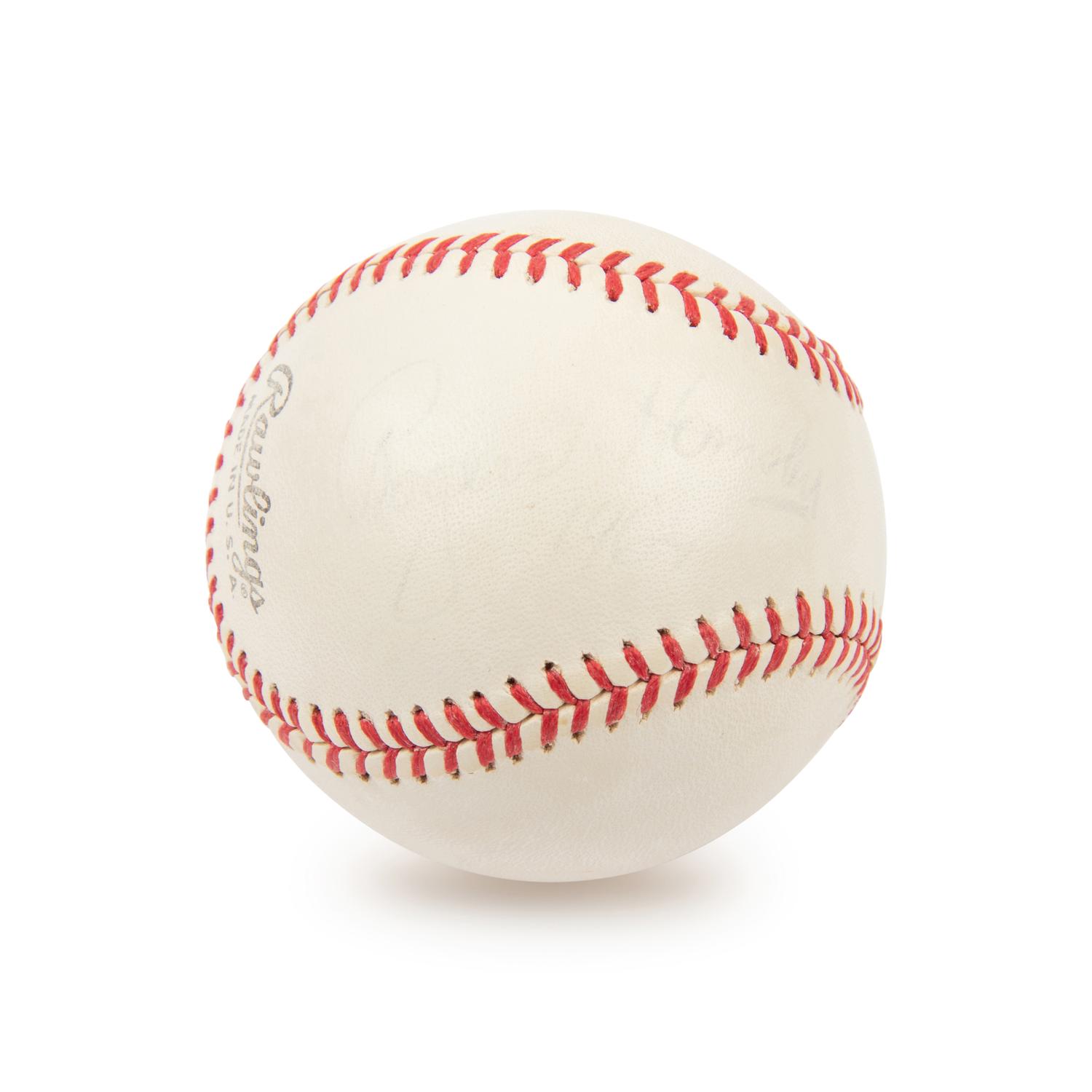 A Rogers Hornsby Single Signed Autograph Baseball (JSA Letter)