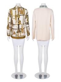 Two Hermès Printed Silk Shirts, 1970-90s