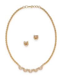 YELLOW GOLD AND DIAMOND SET