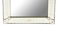 A Venetian Style Etched Glass Pier Mirror