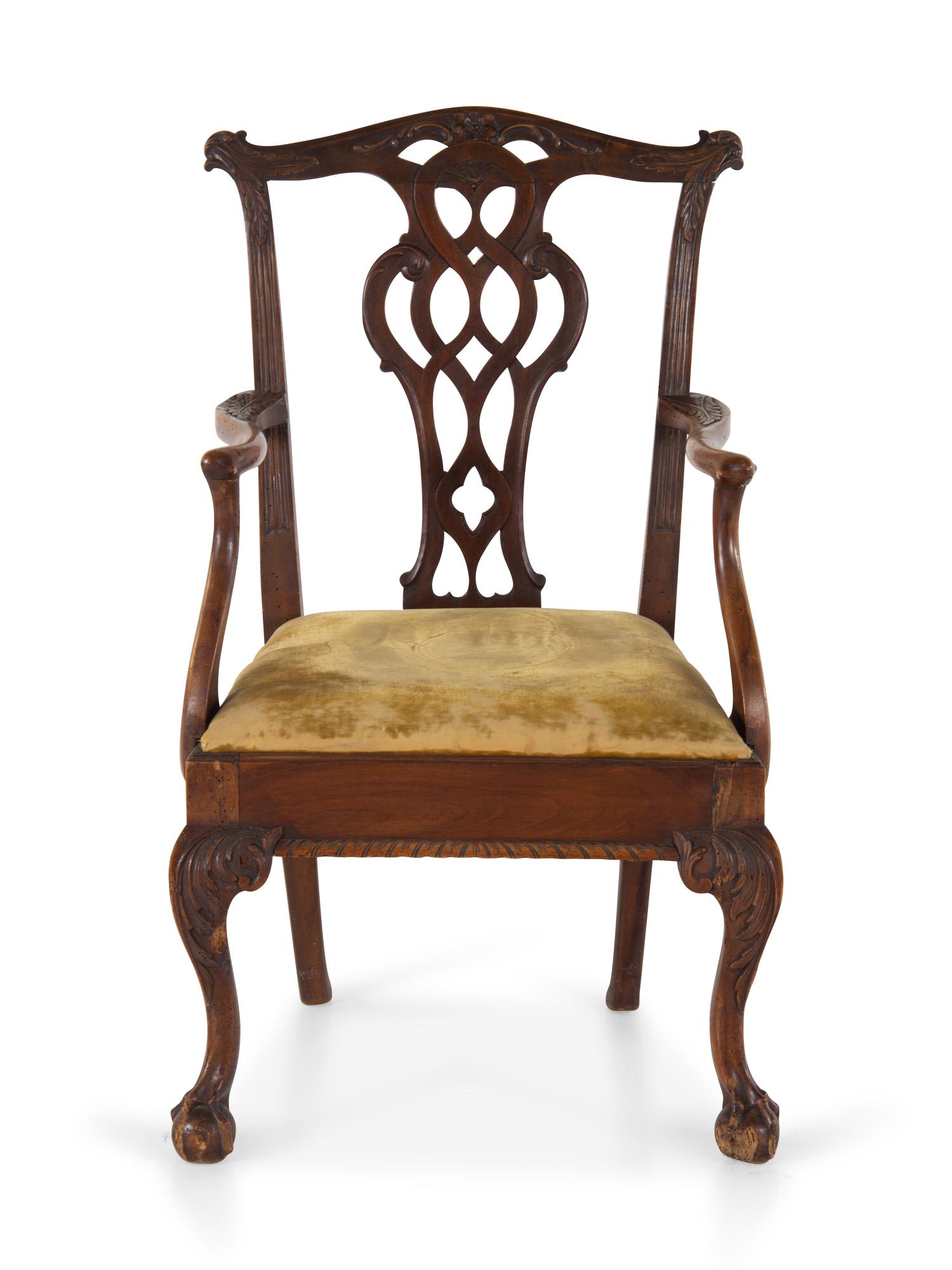 A George II Mahogany Armchair — 18TH CENTURY