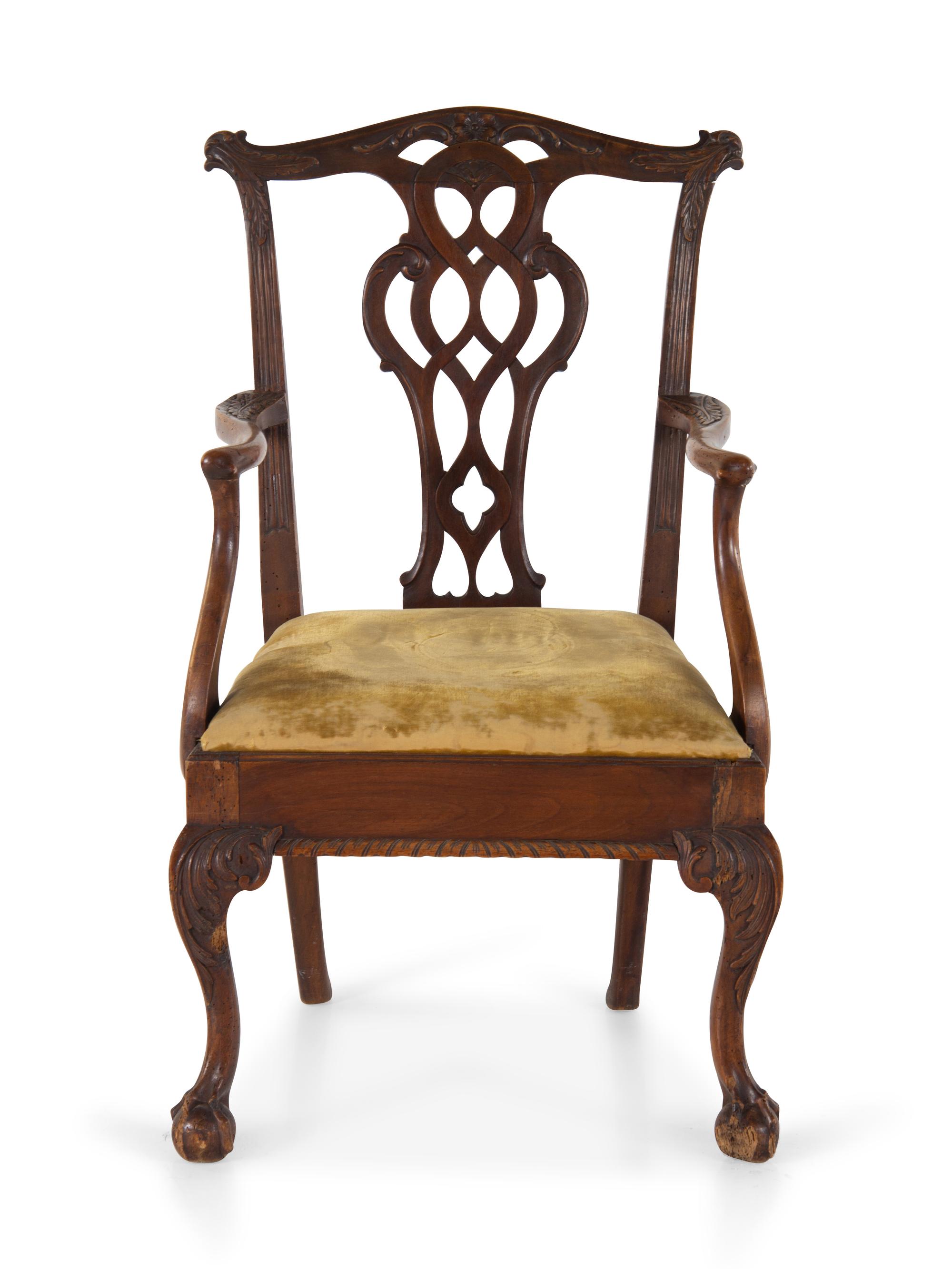 A George II Mahogany Armchair — 18TH CENTURY