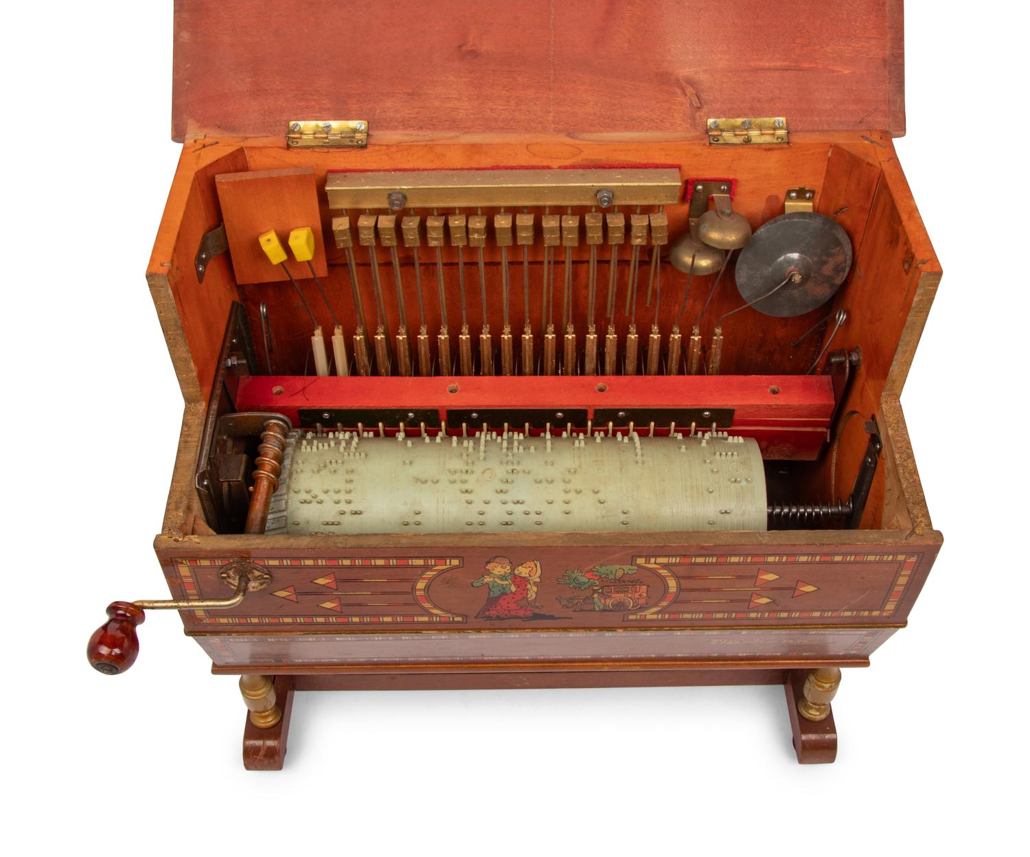 A Miniature Spanish Barrel Piano by Vervena