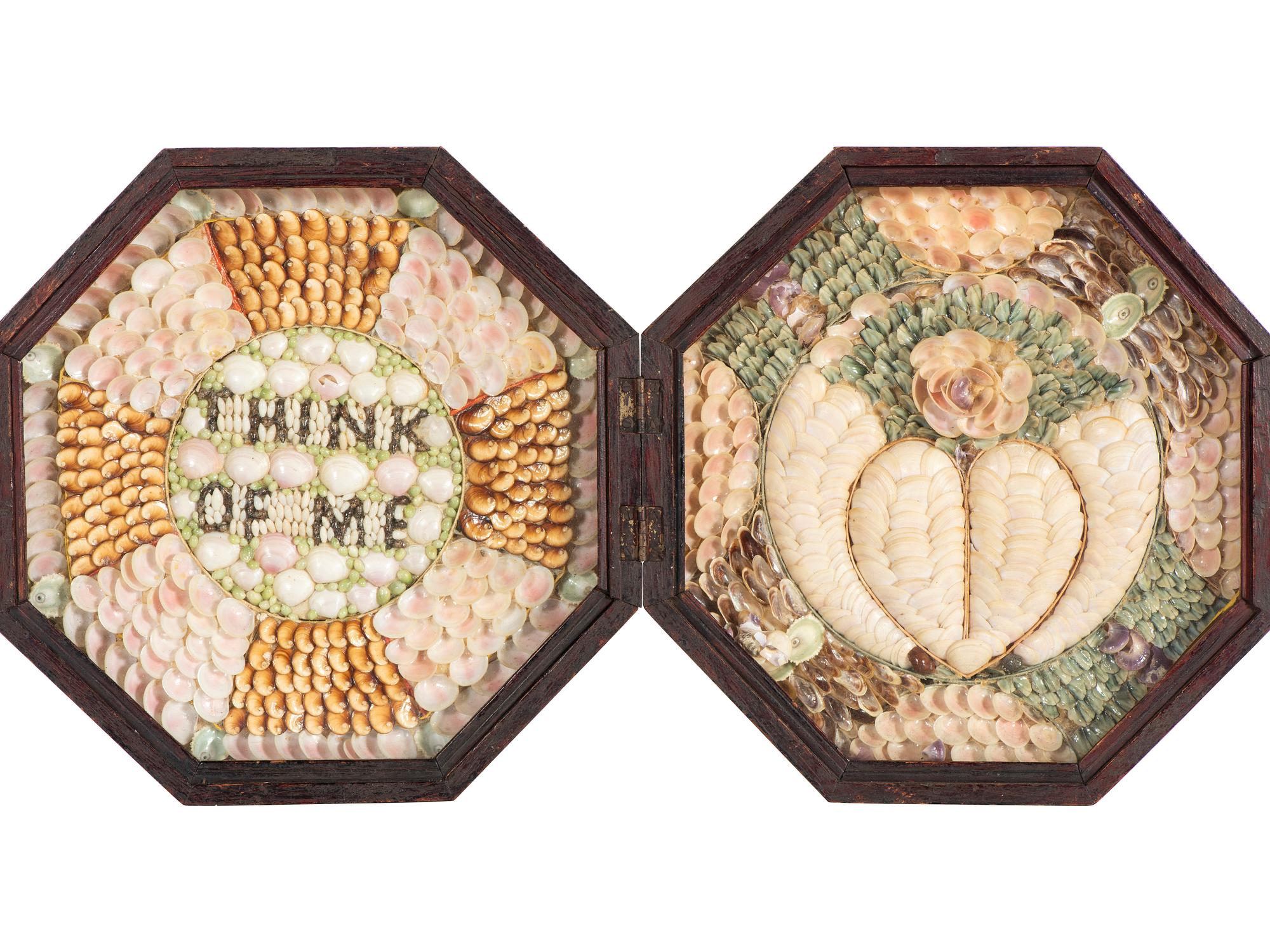 A Shellwork Double Sailor's Valentine