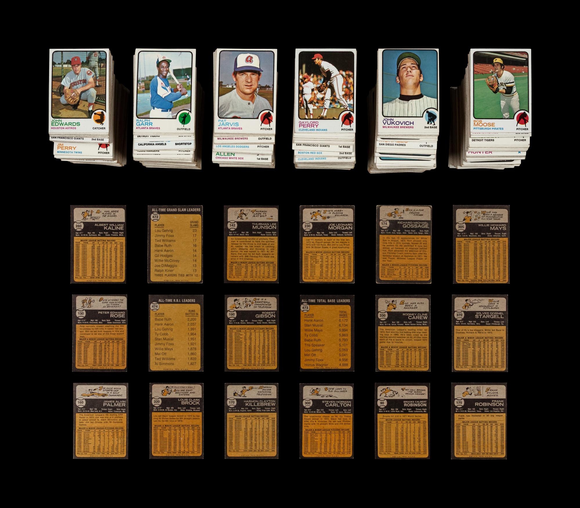 A Collection of Over 1,100 1973 Topps Baseball Cards