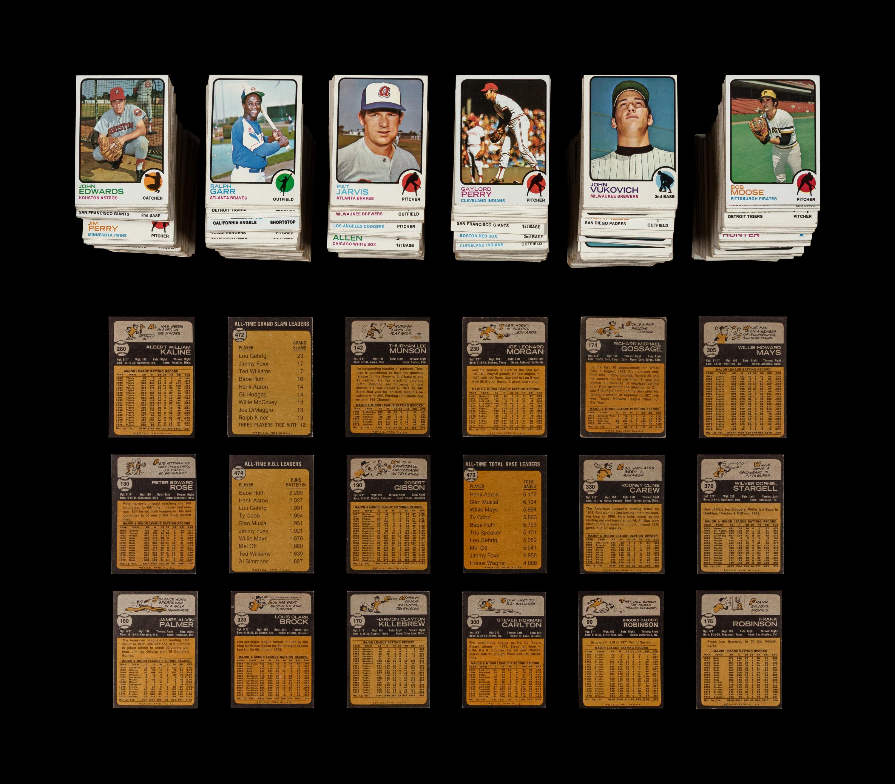 A Collection of Over 1,100 1973 Topps Baseball Cards