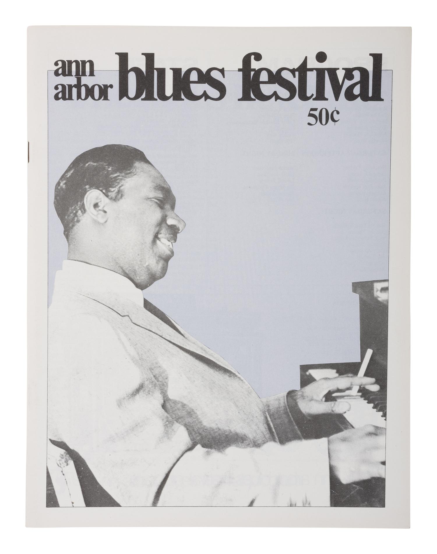 [Music] Four Items Promoting the Ann Arbor Blues and Jazz Festivals, 1970-72